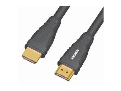 KABEL HDMI A - HDMI A M/M 10m zlac. kon.verze HDMI 1.4 high speed ethernet (kphdme10)