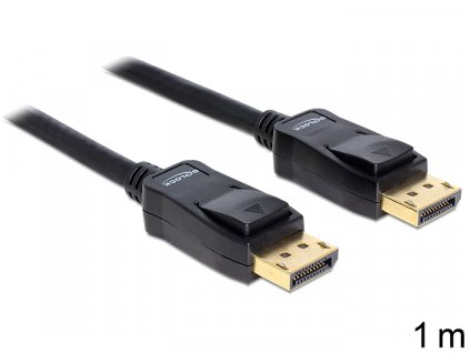 Delock kabel DisplayPort samec na Displayport samec, délka 1m (82423) (82423)