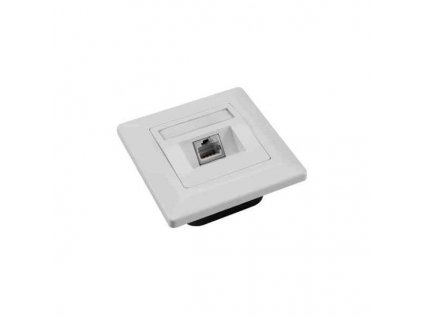 SOLARIX zásuvka CAT5E, UTP, 1 x RJ45, pod omítku, bílá