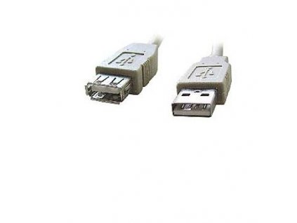 Kabel CABLEXPERT USB A-A 1,8m 2.0 prodlužovací HQ Black, zlacené kontakty (CCP-USB2-AMAF-6)