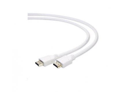 Gembird HDMI-HDMI 1,8m, 1.4, M/M stíněný, zlacené kontakty, bílý