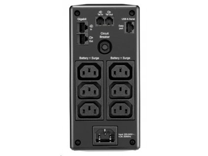 APC Back UPS Pro BR 650VA, 6 Outlets, AVR, LCD Interface (390W) (BR650MI)