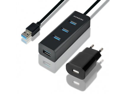 AXAGON HUE-S2BP 4x USB3.0 Charging hub 1.2m kabel vč. AC adaptéru (HUE-S2BP)