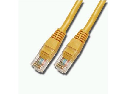 PATCH KABEL 0,5M UTP žlutý