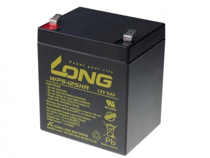 LONG baterie 12V 5Ah F2 HighRate (WP5-12SHR) (PBLO-12V005-F2AH)