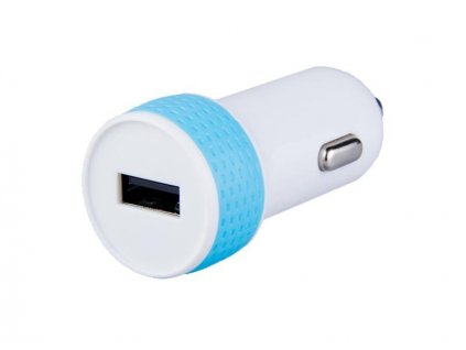 Avacom nabíječka do auta s výstupem USB 5V/1A, bílo-modrá barva (NACL-1XWB-10A)