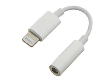 Lightning audio redukční kabel na 3.5mm stereo jack/female, bíl (kipod51)