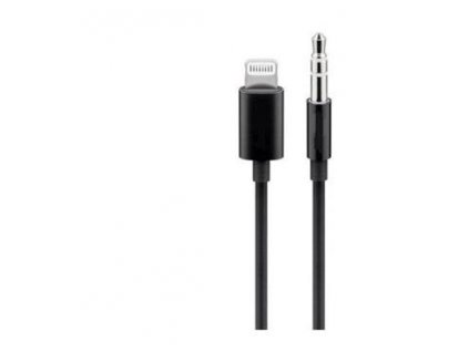 Apple Lightning audio redukční kabel na 3.5mm stereo jack, 1m, černý (kipod50)