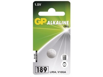 GP LR54 Alkalická knoflíková baterie 1Ks (AG10, LR54, LR1130, V10GA)