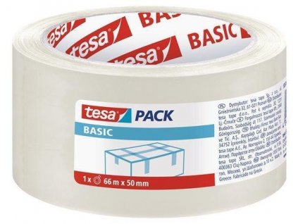 TESA Balicí lepicí páska "Basic 58570", transparentní, 66m x 50mm