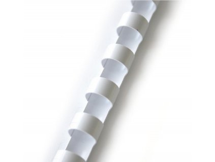 Plastové hřbety 100ks, 10mm, bílé (LAMRE21DR10BL)