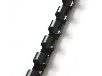 Plastové hřbety 100ks, 10mm, černé (LAMRE21DR10N)