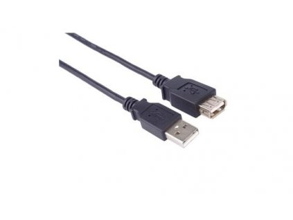 USB 2.0 kabel prodlužovací, A-A, 1m čern (kupaa1bk)