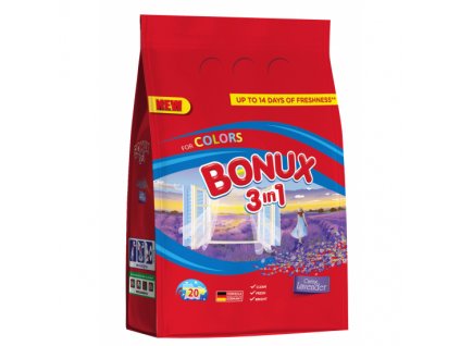 Bonux prací prášek Color Caring Lavender 20 PD/1,5kg