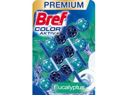 Bref WC blok Color Aktiv Eucalyptus 3x50g