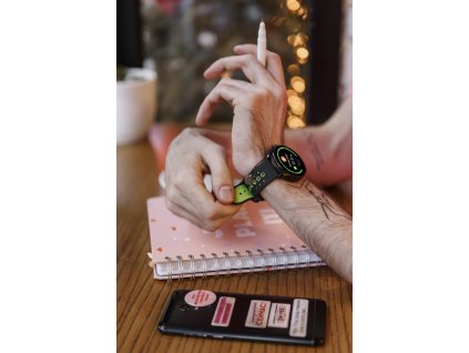 CANYON chytré hodinky Oregano, 1,3" barevný plně dotykový display, IP68, režim multisport, iOS/android CNS-SW81BG