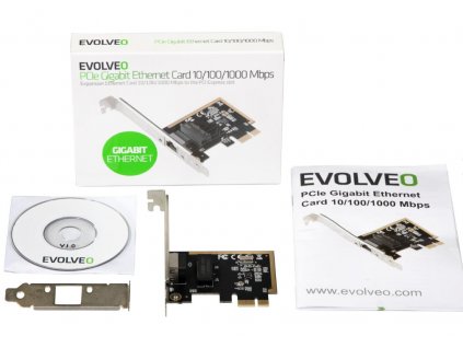 EVOLVEO PCIE GIGABIT ETHERNET CARD 10/100/1000 MBPS