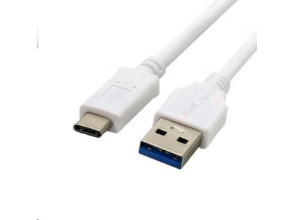 C-TECH USB 3.0 AM na USB-C kabel, 2m, bílý (CB-USB3C-20W)