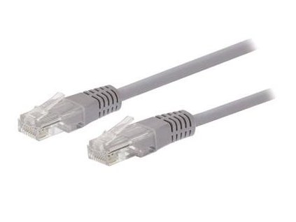 C-TECH kabel patchcord Cat5e, UTP, šedý, 2m (CB-PP5-2)