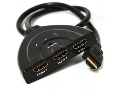 Gembird HDMI přepínač, pro 3 zdroje na 1 TV