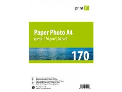 Print IT papír A4 170 g/m2 Glossy 20pck/BAL