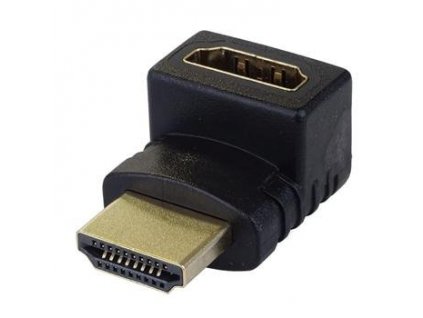 Adapter HDMI M/F zahnutý do pravého úhlu 90°