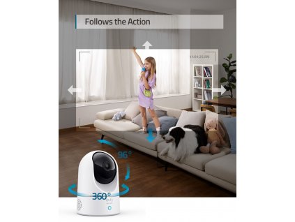 Eufy Indoor Cam 2K Pan & Tilt White (T8410322)