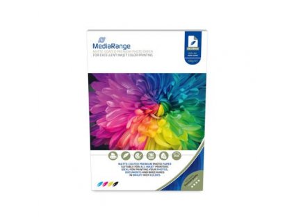 MediaRange A4 100 listů 130g matný inkoust