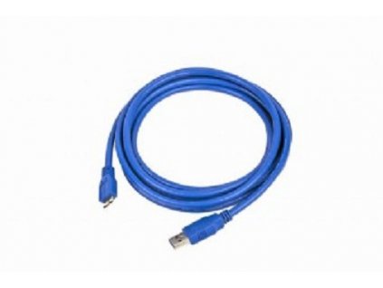 Kabel C-TECH microUSB 1,8m 3.0, modrý (KAB051339)