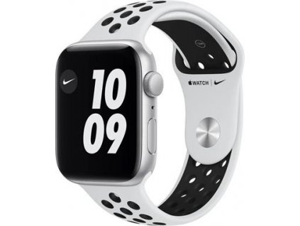 APPLE Watch Nike SE 44mm Silver Aluminium Case with Pure Platinum/Black Nike Sport Band - Regular