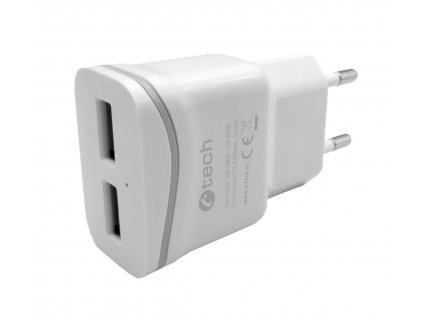 C-Tech UC-03, 2x USB, bílá