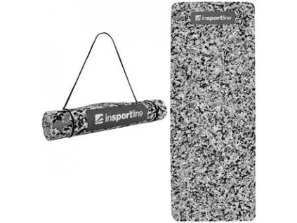 INSPORTLINE Podložka na cvičení Camu 173x61x0,4 cm - šedá - šedý maskáč