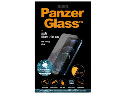 PanzerGlass Edge-to-Edge Antibacterial pro Apple iPhone 12 Pro Max černé