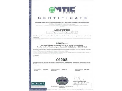Royax Medical - respirátor FFP2 - Certifikovaný CE 0068 - 5ks vel. L