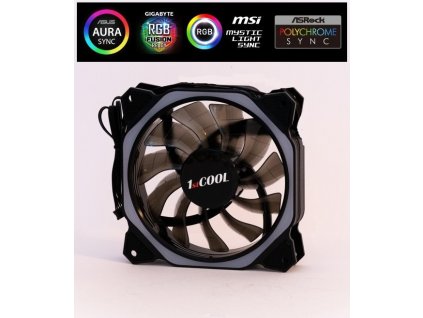 1stCOOL AURA RAINBOW Hexagon 1 ARGB ventilátor 12cm