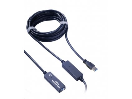 PremiumCord USB 3.0 repeater a prodlužovací kabel A/M-A/F 10m (ku3rep10)