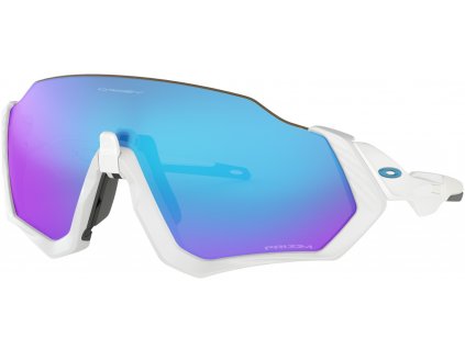 OAKLEY Flight Jacket Polished white - PRIZM Sapphire