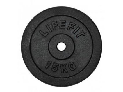 Kotouč LIFEFIT 15kg, kovový, pro 30mm tyč