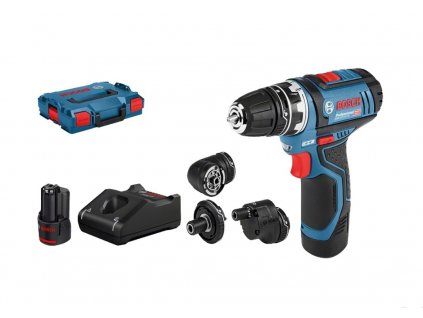 Bosch Professional GSR 12V-15 FC Set (0.601.9F6.000), 2x aku, L-BOXX