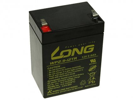 Long 12V 2,9Ah olověný akumulátor F1 (WP2.9-12TR) (PBLO-12V002,9-F1A)