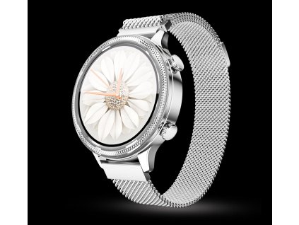 Chytré hodinky Aligator Watch Lady, stříbrné