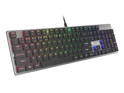 Plochá mechanická herní klávesnice GENESIS THOR 420, US layout, RGB (NKG-1587)