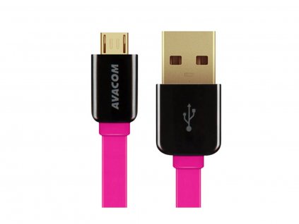 AVACOM MIC-40P kabel USB - Micro USB, 40cm, růžová (DCUS-MIC-40P)