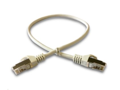 DATACOM Patch cord S/FTP CAT6A 1m šedý (1691)