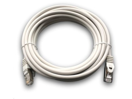 DATACOM Patch cord S/FTP CAT6A 5m šedý (1694)