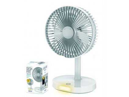 Platinet PRDF0326 stolní přenosný ventilátor nabíjecí 19cm