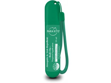 PARA'KITO roll-on pro silnou ochranu proti komárům a klíšťatům, zelený