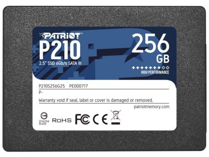 Patriot P210 256GB 2.5" SATA3 SSD (P210S256G25)