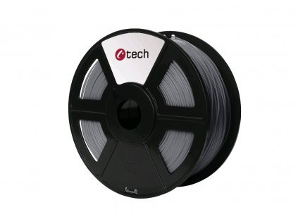 C-TECH filament ABS 1.75mm 1kg, stříbrná