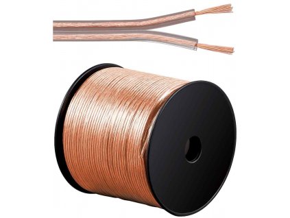 Kabely na propojení reprosoustav 99,9% měď 2x0,75mm2 100m